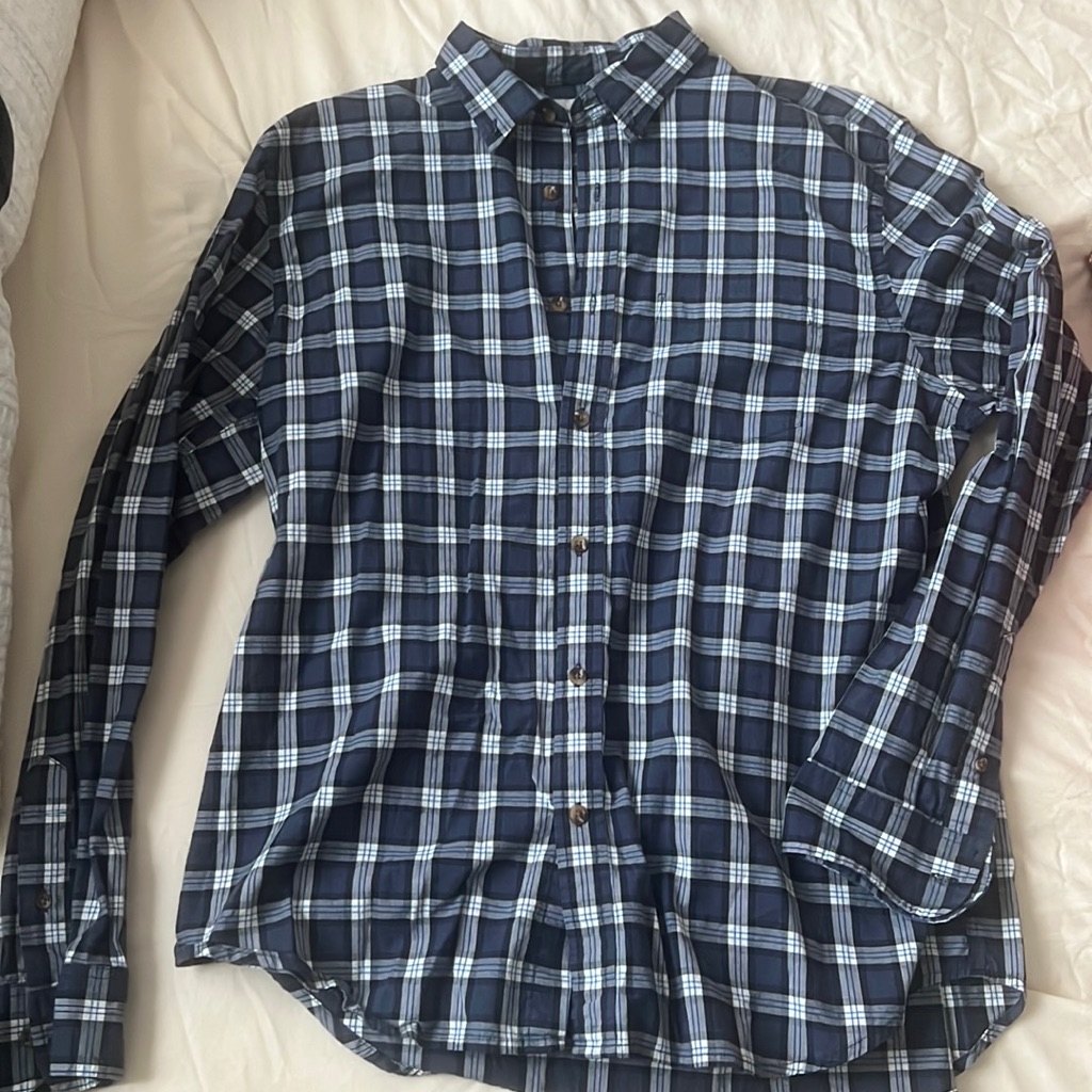 Navy Button Up